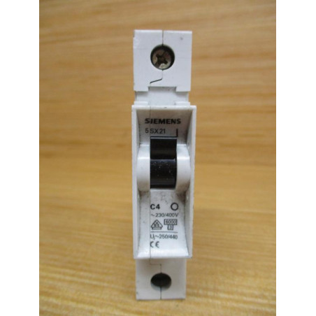 Siemens 5SX21 C4 Circuit Breaker 5SX21C4 (Pack of 2) - Used