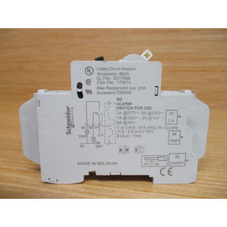 Merlin Gerin 60127 Schneider 10A Breaker Square D MG60127 W SD Alarm - Used