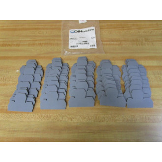 DINnectors DN-DEC10 End Cover 43096 (Pack of 49)