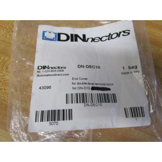 DINnectors DN-DEC10 End Cover 43096 (Pack of 49)