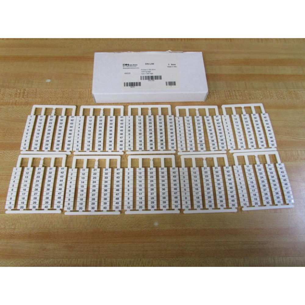 DINnectors DN-L50 Marking Tags 43225 (Pack of 10)