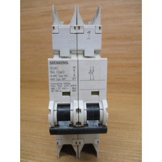 Siemens 5SJ4218-8HG42 15A Circuit Breaker 5SJ42188HG42 - Used