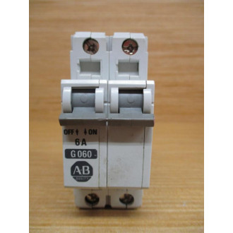 Allen Bradley 1492-CB2 G060 6A Circuit Breaker 1492CB2G060 - Used