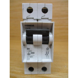 Siemens 5SX22-D6 6A Circuit Breaker 5SX22D6 - Used