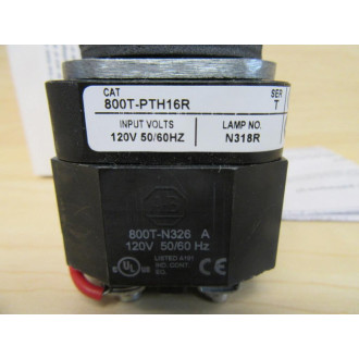 Allen Bradley 800T-PTH16R Pilot Light 800TPTH16R
