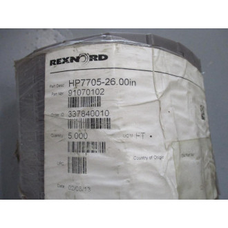 Rexnord 91070102 5Feet Mat Top Chain HP7705-26.00in - New No Box