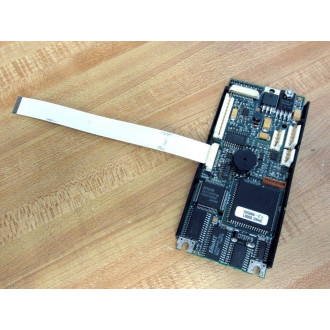 ABB 3HNS-00001 PC Board TPU-02 3HNE 30055 WCover & Ribbon Cable - Used