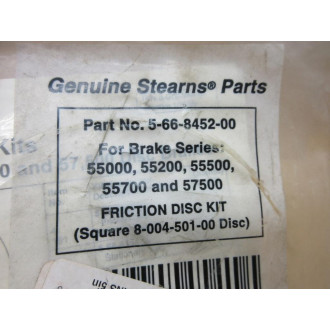 Stearns 5-66-8452-00 Friction Disk 8-004-501-00 WOut Groove