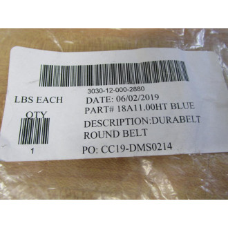 Durabelt 18A11.00HT Round Belt 18A11.00 - New No Box