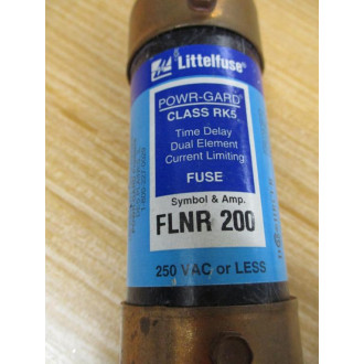 Littelfuse FLNR 200 Fuse FLNR200 Powr-Gard - New No Box