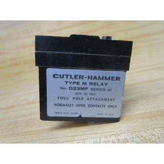 Cutler Hammer D23MF Eaton Relay Accessory Type M 4P 4NO 300V A1 - New No Box