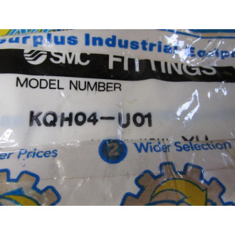 SMC KQH04-U01 Half Union Fitting KQH04U01 (Pack of 93) - New No Box