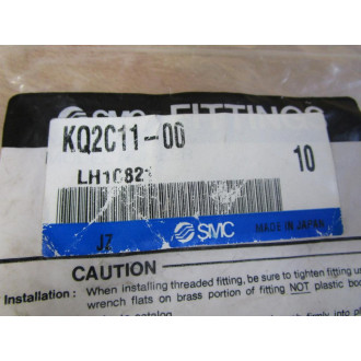 SMC KQ2C11-00 Tube Cap Fitting KQ2C1100 (Pack of 10)