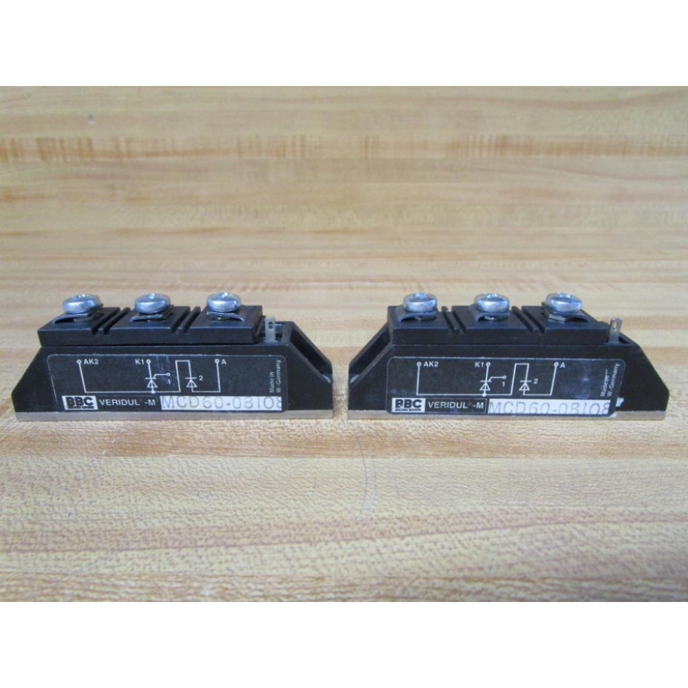 BBCBrown Boveri MCD60-08108 Thyristor Module MCD6008108 (Pack of 2) - Used