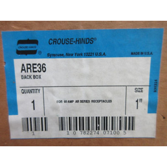Crouse Hinds ARE36 Eaton Back Box