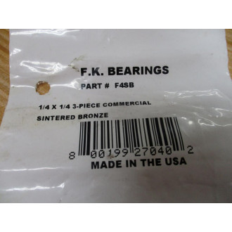 F.K. Bearings F4SB Rod End (Pack of 3)