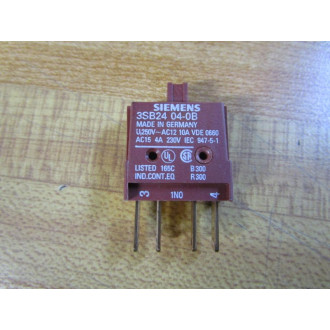 Siemens 3SB24 04-0B Contact Block 3SB24040B - New No Box