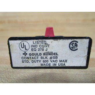 Gould Rundel SB Contact Block SB - Used