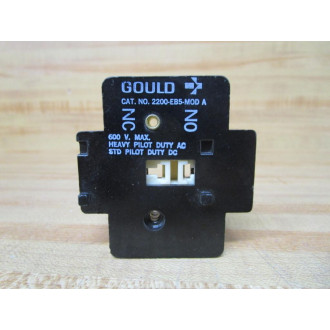 Gould 2200-EB5-M0D A Auxiliary Contact 2200EB5M0DA (Pack of 2) - New No Box