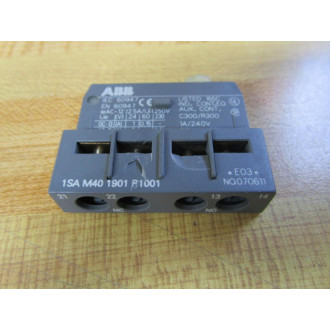 Asea Brown Boveri 1SAM401901R1001 ABB Auxiliary Contact Block Chipped - Used