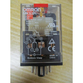 Omron MKS3PI-AC24V Relay MKS3PIAC24V - New No Box