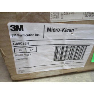 3M G80C83N Micro-Klean Cartridge Filter - New No Box