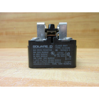 Square D 8501-CO16V20 Power Relay 8501CO16V20 Series C - New No Box