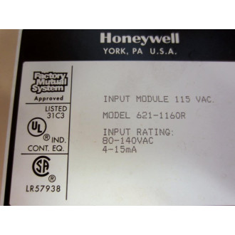 Honeywell 621-1160R Input Module 6211160R Rev.D - Used