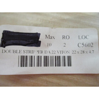 Viton 22x28x4.7 Radial Shaft Seal  DA22 (Pack of 4) - New No Box