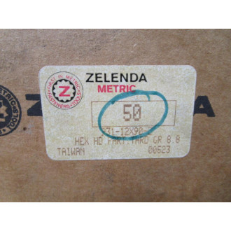 Zelenda 931-12X90-2 Hex Head Screw 931-12X90-Z (Pack of 50)