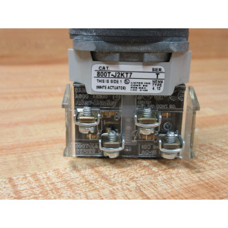 Allen Bradley 800T-J2KT7 3-Pos. Selector Switch W(2) 800T-XA