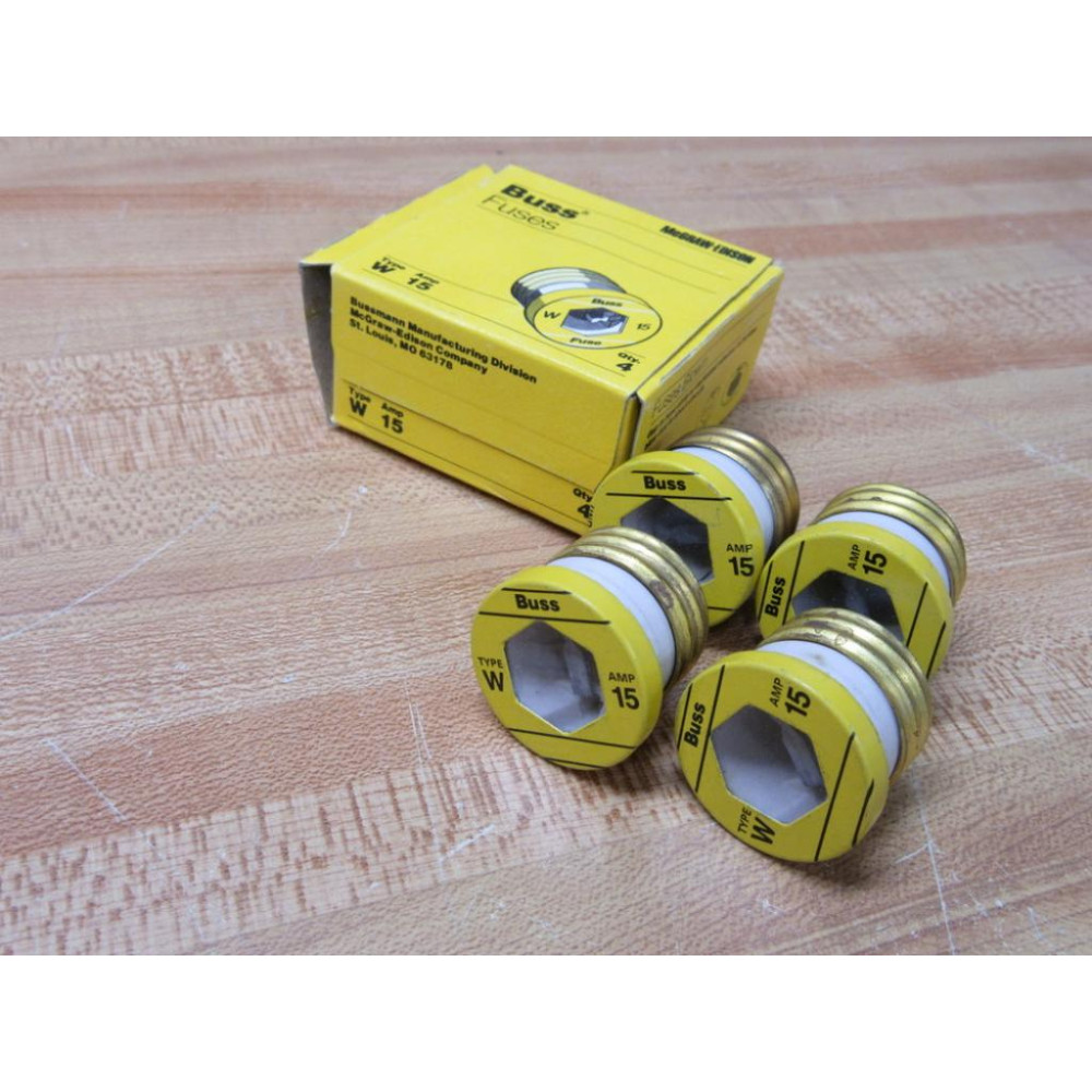 Buss W-15 Bussmann Fuse W15 (Pack of 4)