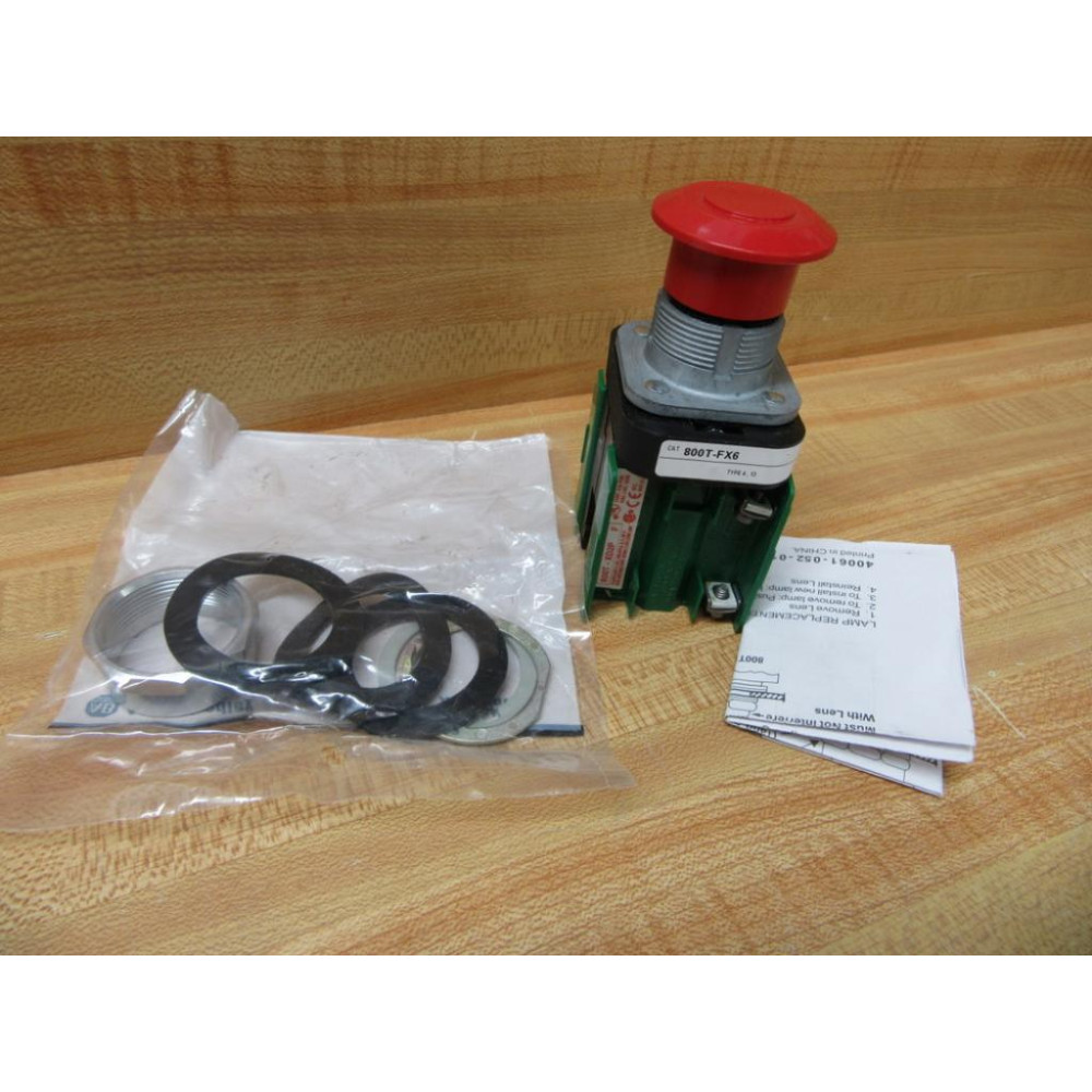 Allen Bradley 800T-FX6A4P Button 800TFX6A4P W(2) 800T-XD2P - New No Box