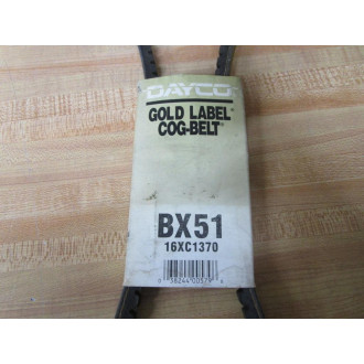 Dayco 16XC1370 Gold Label Cog-Belt BX51 (Pack of 3)