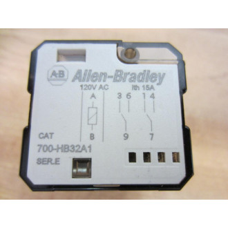 Allen Bradley 700-HB32A1-120VAC Relay 700-HB32A1-120V AC Series E - Used Allen Bradley 700-HB32A1-120VAC Relay 700-HB32A1-120V AC Series E - Used