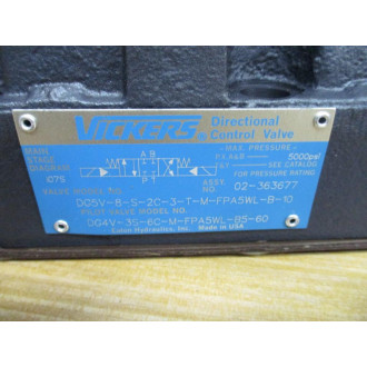 Vickers 02-363677 Valve DG5V-8-S-2C-3-T-M-FPA5WL-B-10 Main Valve Only - New No Box