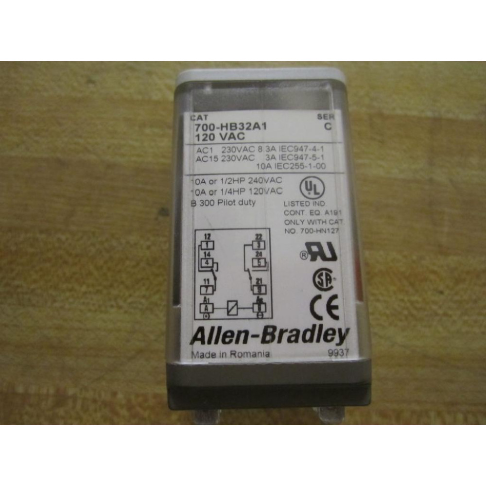 Allen Bradley 700-HB32A1-120VAC Relay 700-HB32A1-120V AC Series C - New No Box