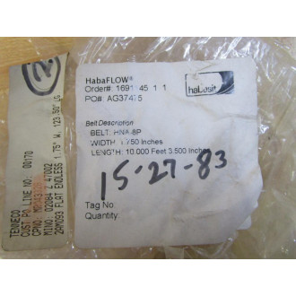 Habasit HNA-8P-1.75-123.5 HabaFLOW Endless Belt HNA-8P