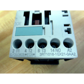 Siemens 3RT1016-1GX21-0AA2 Contactor 3RT10161GX210AA2 - Used