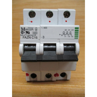 Klockner Moeller FAZN-C16-3 16A Circuit Breaker FAZNC163 - Used