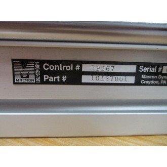 Macron 10137001 Linear Rail & Slide - New No Box