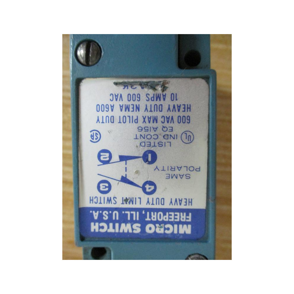 Micro Switch LSA3K Heavy Duty Limit Switch WLCZ1C - Used