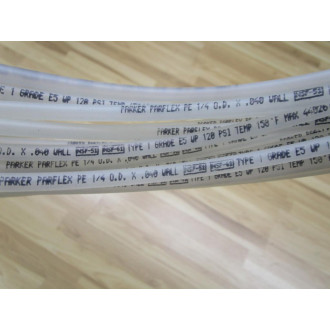 Parker PE 14X0.40 Parflex Plastic Tubing PE14X040 61' Length - New No Box