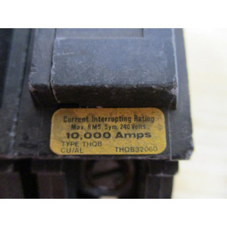 General Electric THQB32060 60A Circuit Breaker 3P GE - Used