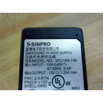 Sinpro SPU16A-105 Switching Power Supply SPU16A105 - New No Box
