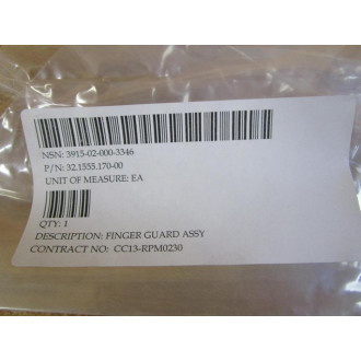 Micro Metals 32.1555.170-00 Finger Guard Assembly 32155517000