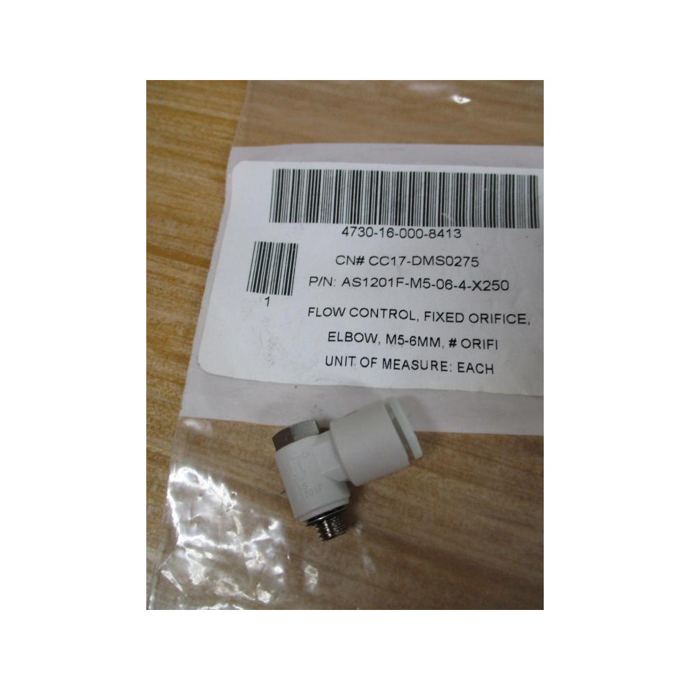 SMC AS1201F-M5-06-4-X250 Flow Control AS1201FM5064X250