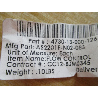 SMC AS2201F-N02-08S Flow Control AS2201FN0208S (Pack of 5) - New No Box