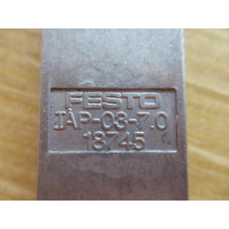 Festo IAP-03-7.0 Valve Blanking Plate 18745 W Screws (Pack of 2) - Used