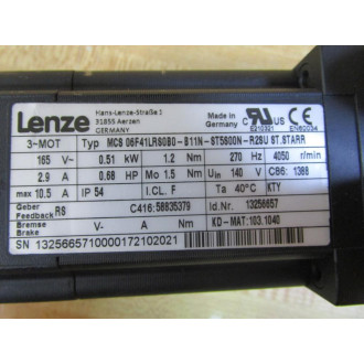 Lenze MCS 06F41LRS0B0-B11N-ST5S00N-R2SU ST.STARR Servo Motor - New No Box